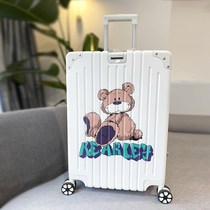 New small aluminum frame net red 20 inch suitcase female student password suitcase universal wheel 24 pull bar box men 26