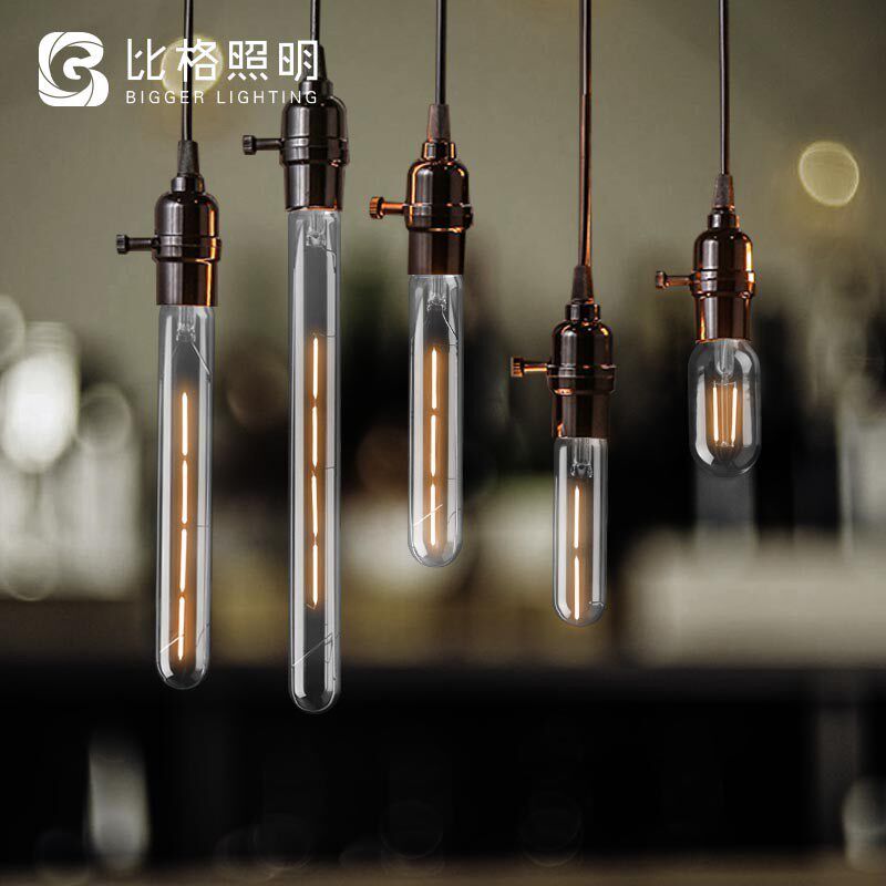 New LED Edison Bulb E27 Retro Strip T300T125T45 Imitation Tungsten Lamp Creative Lighting