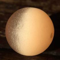 The Hui Poly] Qing Dynasty Imperial Court of the Qing Dynasty Antique Cat Eyes Old Glazed Loose Pearl Light Orange 18mm matched with multiple treasures