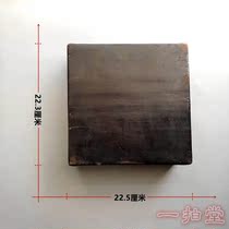 Hui Poly] Qing dynasty fruit pan Sushin box solid wood holding box swinging pieces wood carving case old antique objects furniture lacquerware black