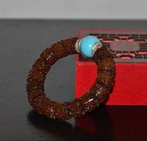 The Hui Poly] Green Songstone Bodhi 18mm Beads Barrel Handstring Original India