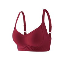 Catman Seamless Latex Underwear Womens Summer Thin Wireless Small Breast Gathering Secondary Breast Anti-Sagging Sports Bra