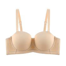 No de chat lingerie femme demi-tasse sans épaule avec une grande poitrine et un petit poly-woo anti-glissement se tirer sur le soutien-gorge sexy