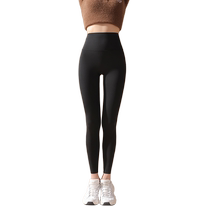 Catman Leggings Womens Matte Seamless Autumn and Winter High Waist Tummy Control Pressure Pants Plus Velvet Yoga Shark Pants