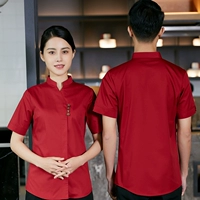 Красный, короткий рукав