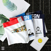 Each flagship store Mens trendy print Sport Underpants Sweat And Breathable Ultra Comfortable 1929 Home Four Corner Pants