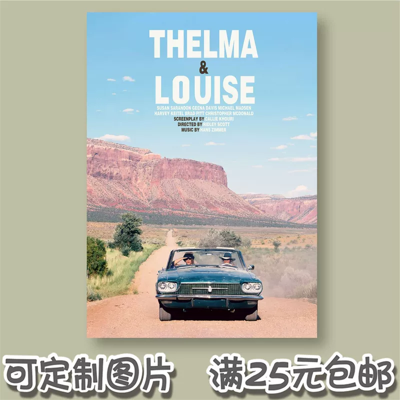 [Постер фильма Лестница ада Thelma & Louise самодельный гомосексуальный фильм ЛГБТ фото на медной карте]