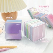 Convenience patch containing box ins and wind acrylic containing box multifunction debris then sign paper sticker containing deviner