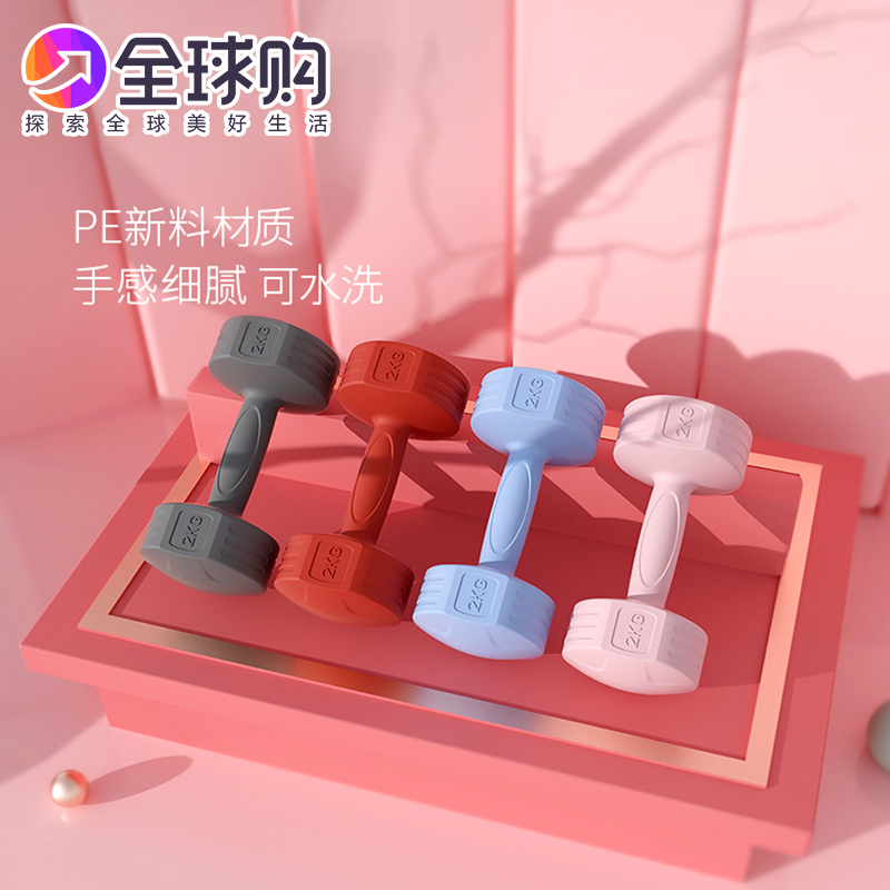 Dumbbell ladies fitness home dormitory fitness equipment adjustable dumbbell yoga female arm muscle small dumbbell pair