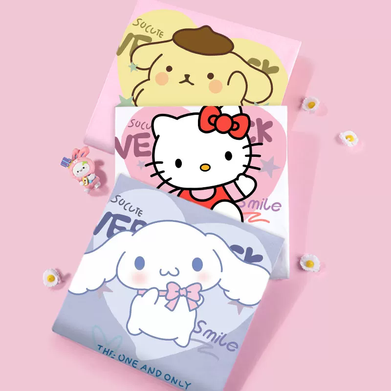 Sanrio, Hello Kitty, летняя футболка с коротким рукавом