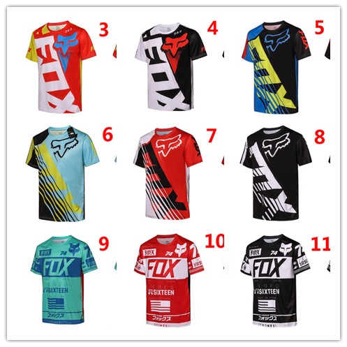 Hot selling fox racing car service Tide Cards Speed Downwear Outdoor Riding Long Sleeves T-Shirt Male Blouses Mountaineering Car Racing customised