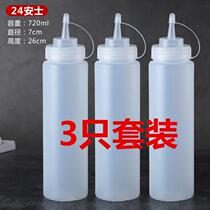 Plastic Sauce Bottle Squeeze Sauce Bottle Framed Flower Mouth Ketchup Jam Jam Salad Sauce Squeeze Bottle Cramps Oil Pot