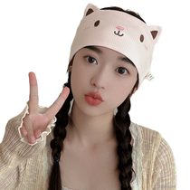 Confinement headband and scarf summer thin pure cotton confinement hat summer pregnant women headband and scarf maternity forehead protection band