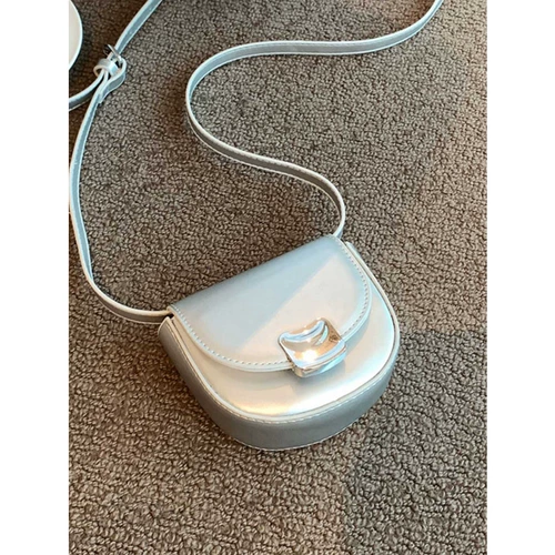 Маленькая небольшая сумка, универсальная серебряная сумка для телефона, коллекция 2023, изысканный стиль