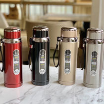 New 304 stainless steel large capacity mug 600 800 1000 ml business outdoor convenient with tea net