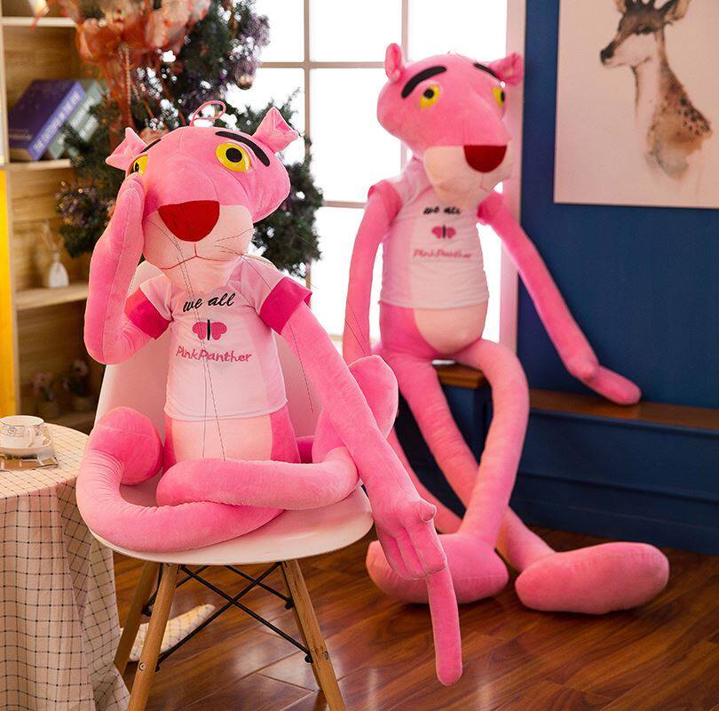 Cute Plush Toy Pink Panther Doll Oversized Ragdoll Doll Pillow Birthday Gift Female