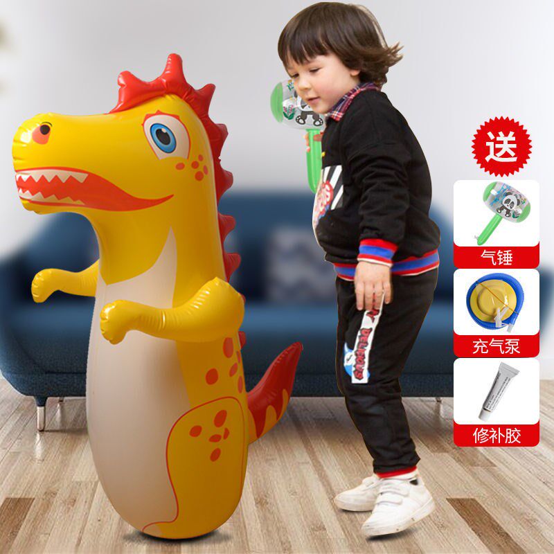 Small children fight no injuries 95 Large number of inflatable tumbler children cartoon toys puzzle children male and female bigists
