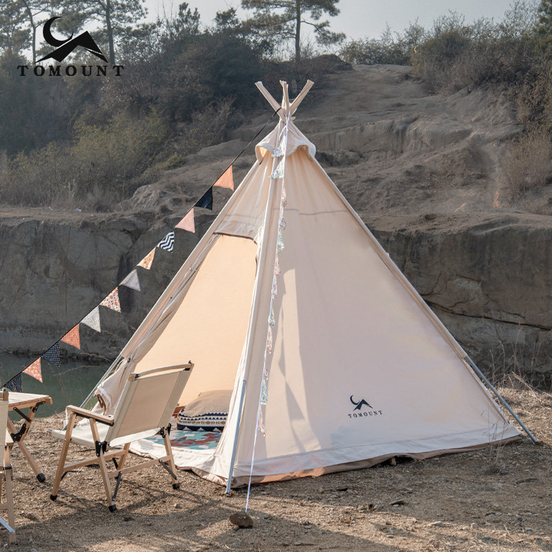 Tomoon - Passenger A - Tower of the Tower of the Indian Pyramid Tent Outdoor Camp Camp Cotton Screen Park Picnic Camp