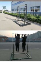 Leading body up fitness equipment manufacturer direct marketing whole set of single bar school training outdoor double bar mobile bar