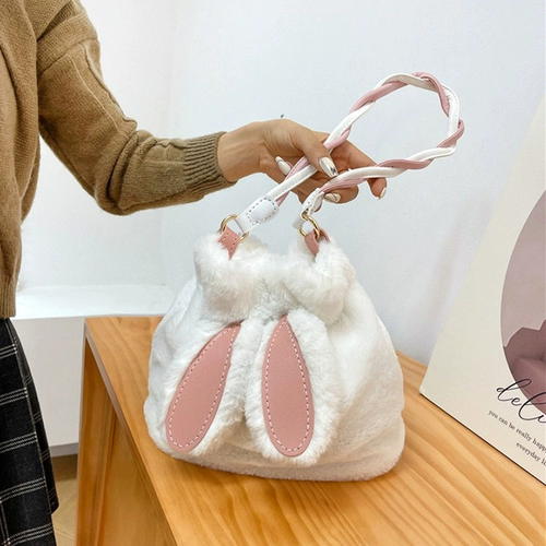 Плюшевый кролик, сумка, плетеный демисезонный набор материалов, DIY, связать своими руками, подарок на день рождения