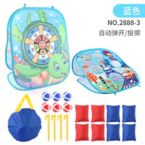 Childrens lightweight bean bag throwing game double-sided portable sandbag board parent-child interactive outdoor beach toy game