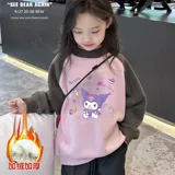 Зимняя утепленная толстовка, мультяшный лонгслив, термобелье, пуховик, в корейском стиле, подходит для подростков