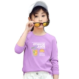 Хлопковый демисезонный детский приятный телу лонгслив для школьников, в корейском стиле, подходит для подростков