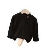 Детское осеннее демисезонное бархатное утепленное термобелье, приятный телу лонгслив для мальчиков, подходит для подростков