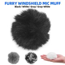 Lapel Mic Furry Windscreen Fur Windshield Wind Muff Soft Com