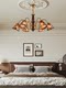 American-Style Mid-Century Living Room Chandelier, South Asian Style, Simple and High-End, Full-Spectrum Eye-Protecting Lamp, New Master Bedroom Lighting Fixture