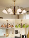 American-Style Mid-Century Living Room Chandelier, South Asian Style, Simple and High-End, Full-Spectrum Eye-Protecting Lamp, New Master Bedroom Lighting Fixture