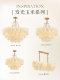 French Cream-Style Living Room Chandelier, Modern and Simple, Elegant Dining Room and Bedroom Lamp, Creative and Unique Artistic Decorative Lighting Fixtures