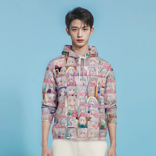 Осенняя толстовка с капюшоном, 3D, делается под заказ