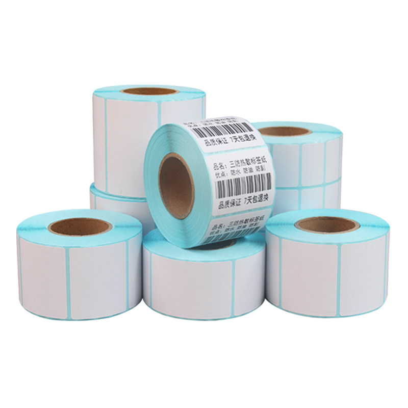 Three-Proof Thermal Label Paper Barcode Self-Adhesive Sticker Printing Paper 10 15 20 30 40 50 60 70 80 90-150E Postal Barcode Printer Price Supermarket Digital Scale Weighing Paper