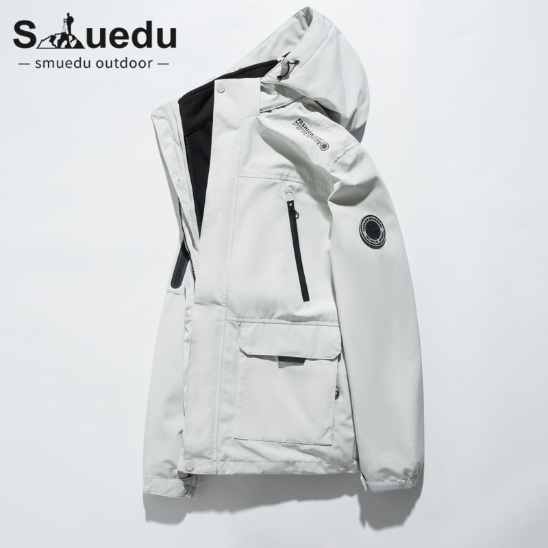 smuedu winter jacket ski thickening removable three-in-one jacket windproof waterproof outdoor mountaineering clothing women