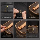 Совместимая маленькая косметичка, металлическая цепь, сумка через плечо, бретели, аксессуар