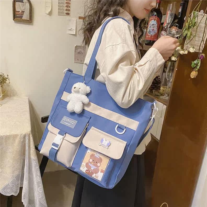 Elementary school extracurricular tutoring class schoolbag portable third to sixth grade tutoring schoolbag junior high school large-capacity light bag