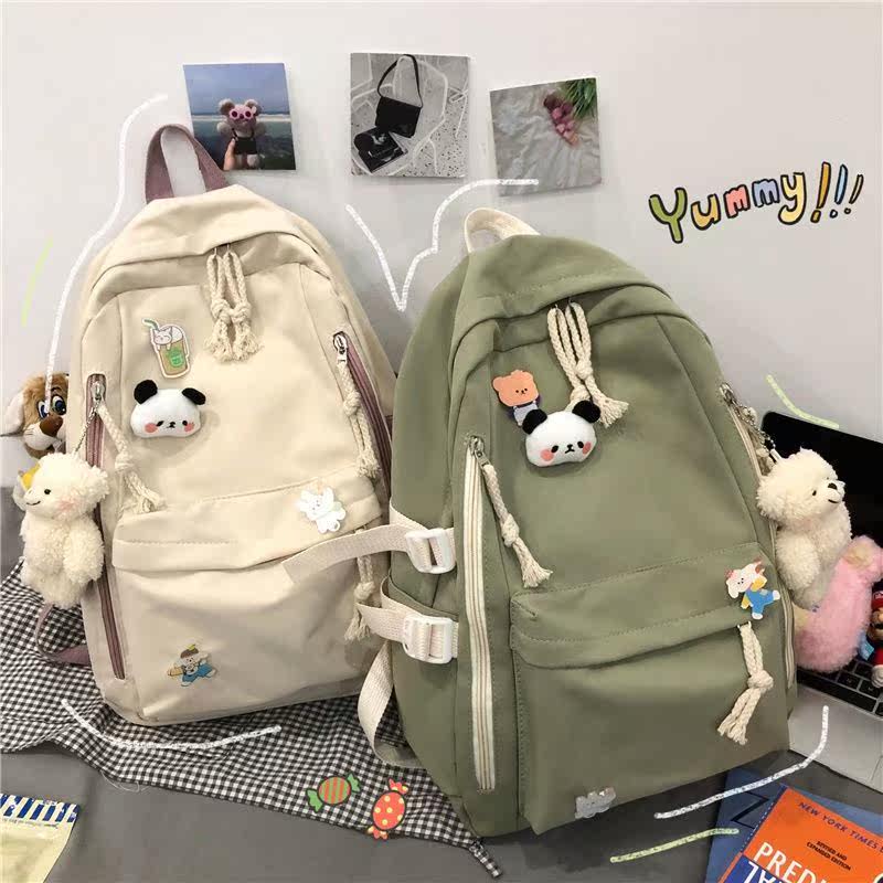 Schoolbags for girls middle school students girls backpacks with large capacity for junior high school students 2022 new summer and Korean version waterproof high value