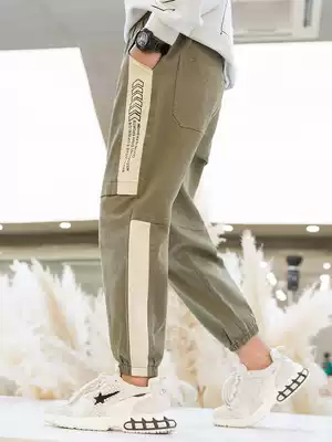 2021 Spring and Autumn New trendy fashion boys casual pants children's clothing pants soft and comfortable casual children's sports casual pants