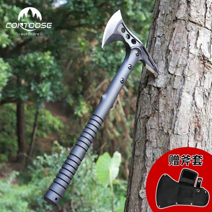 Kashan Tool axe steel one-bearing fire prevention special head chopping bone wood for camping wild survival crackling