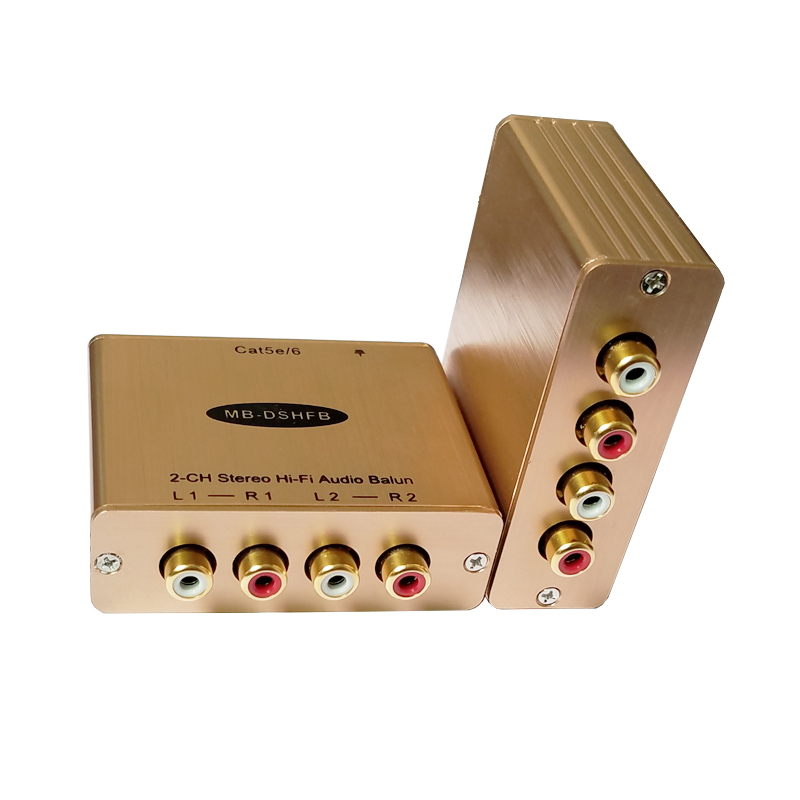Audio signal extension double lotus connector wire anti-interference type HIFI level audio amplifier without noise