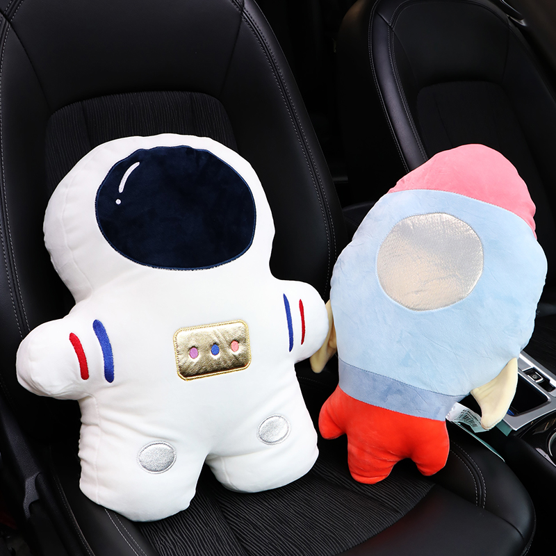 Car astronaut on-board waist close by holding pillow creative cartoon waist paparazzi cosmonaut doll male and female back cushion seat