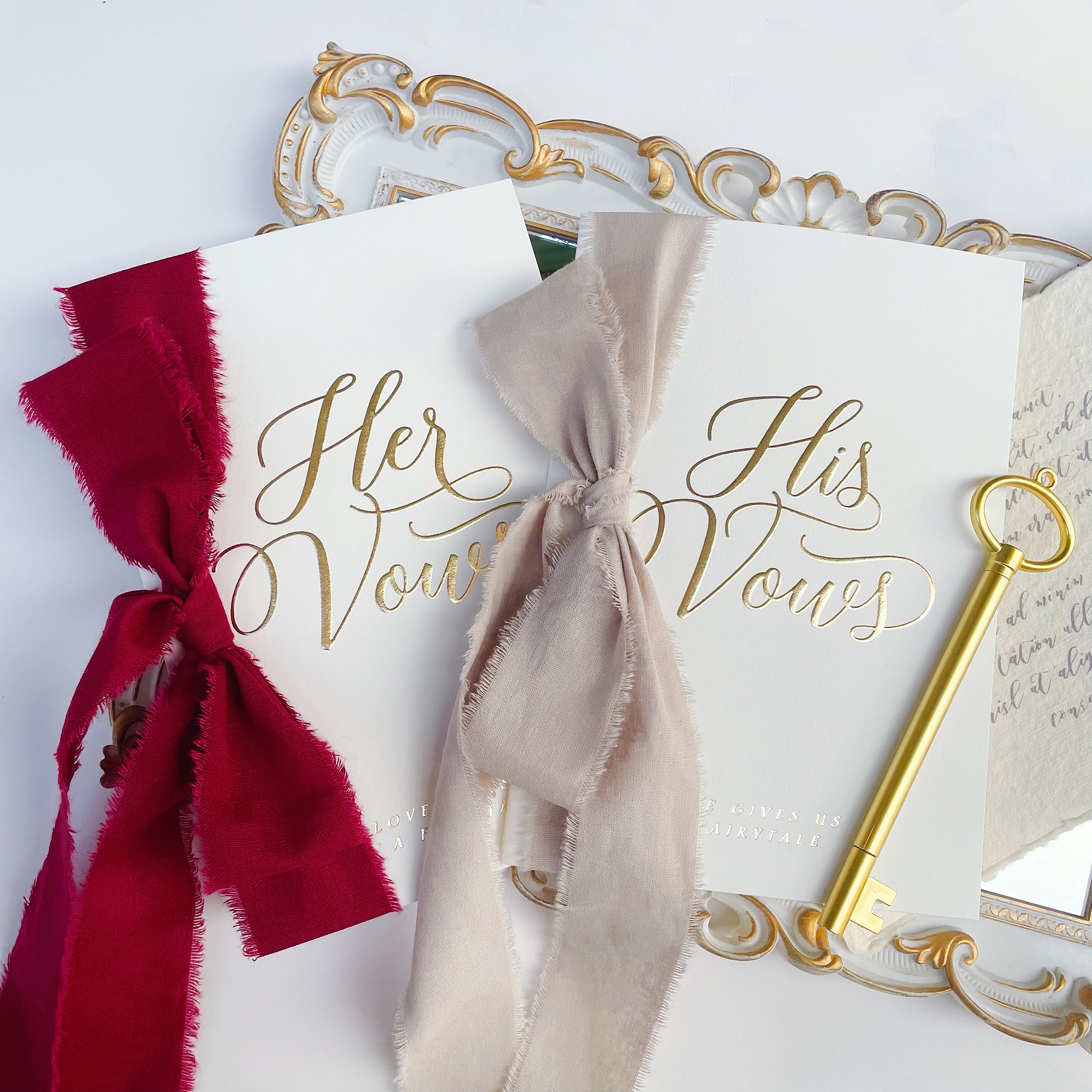 Vows card card high-end in hand hair side cotton belt bride marriage swear speech this guarantee stamping