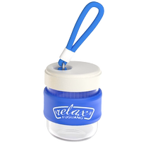 Fuguang glass girls high-looking water cup household portable lid milk coffee cup new summer 239