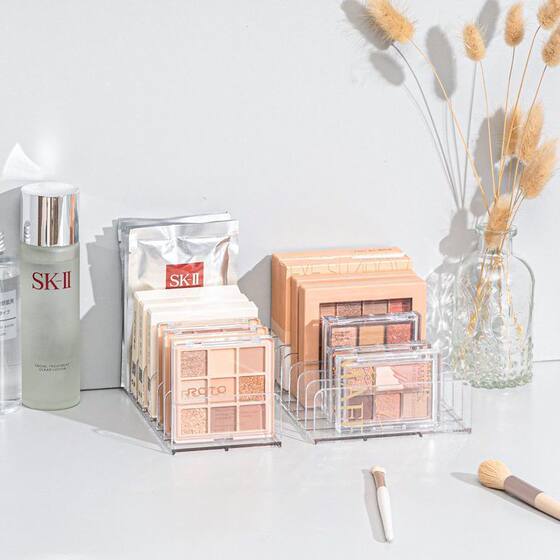 透明分隔眼影盘吧唧谷子周边粉饼手机书本收纳桌面梳妆台抽屉宿舍