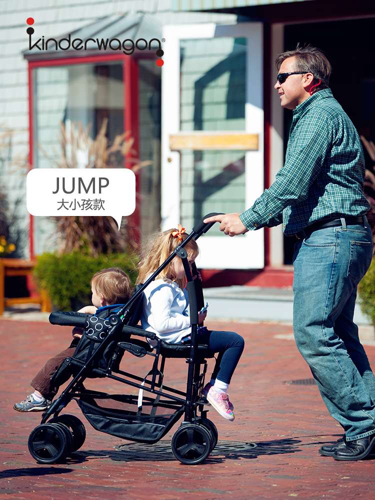 American Kinderwagon twin baby stroller biathlon size Baobao Divine Instrumental Light Folding-Taobao