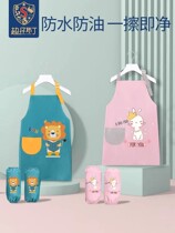 LESS CHILDRENS FINE ARTS STUDENTS SPECIAL PAINTING CERAMIC APRON 2021 NEW CREATIVE MALE GIRL CHEFS BABY WATERPROOF DIRTY