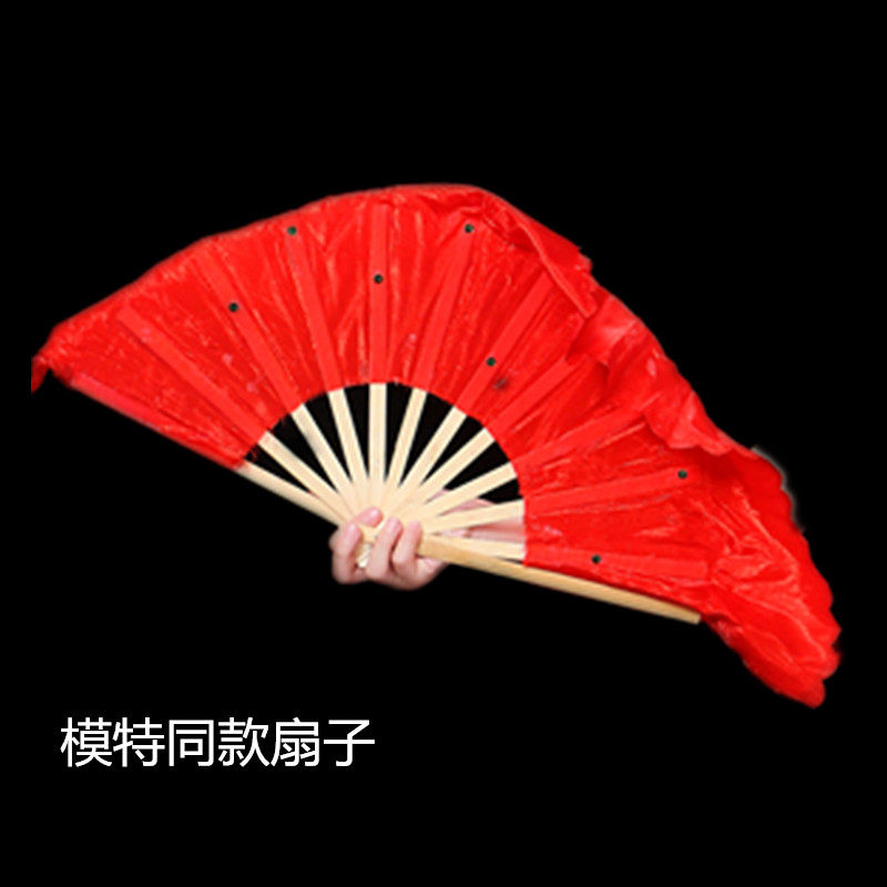 Classical red fan Wanjiang same fan kung fu fan Yuan fan fan fan fan fan fan fan fan fan editing silk fan