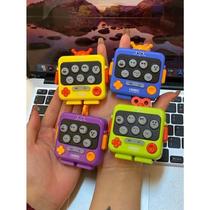 Pocket Whack-A-Mole Robot Childrens Button Game Console to Practice Hand Speed Without Injuring Eyes Luminous Decompression Educational Toy