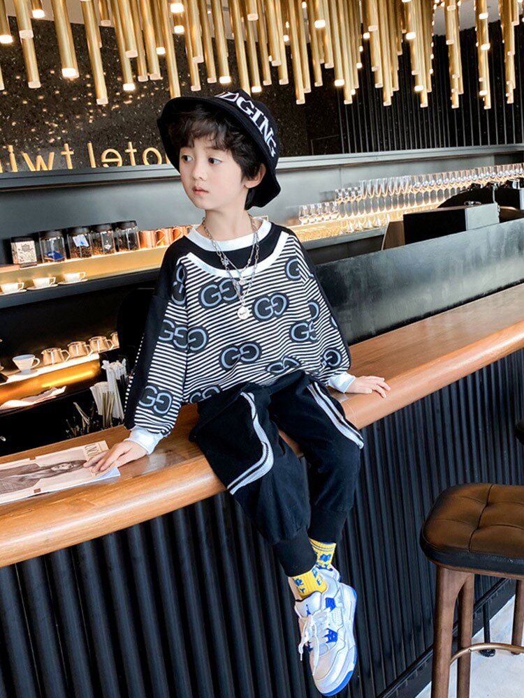Korean Boys Autumn Suit 2022 New Spring and Autumn Handsome Boys Children's Clothes Casual Western Style Children's Clothing Trend
